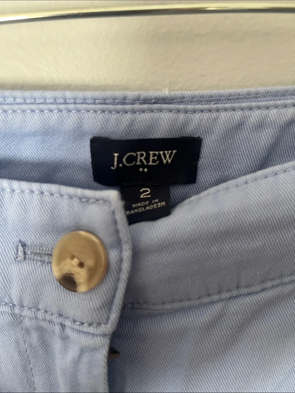 J. Crew Light Blue Pleated High-Rise Shorts